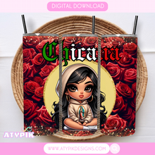 Load image into Gallery viewer, Chicana Tumbler Png
