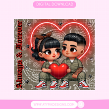 Load image into Gallery viewer, Chicanos Couple Tumbler Png
