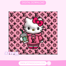 Load image into Gallery viewer, Hello kat luxe Tumbler PNG
