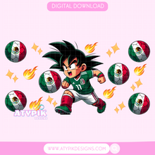 Load image into Gallery viewer, Mexico Anime Glass can PNG
