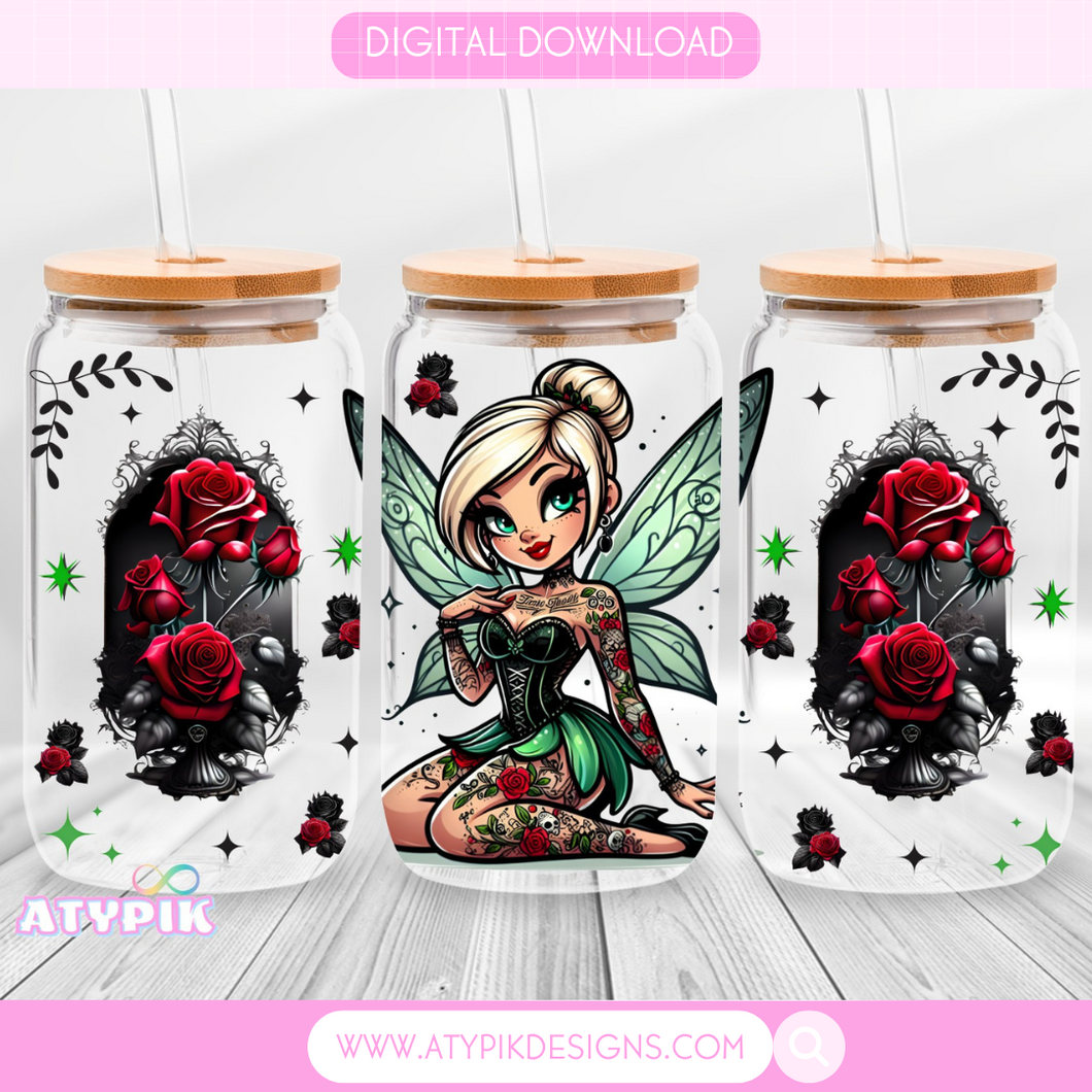 Fairy Gothic Glass can PNG