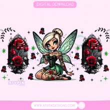Load image into Gallery viewer, Fairy Gothic Glass can PNG
