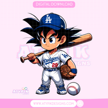 Charger l&#39;image dans la galerie, BUNDLE Los Angeles Baseball Anime PNG
